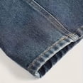 thumbnail image 4 of Girls Wide Leg Pants Girls Jeans Elastic High Waisted Wide Leg Baggy Denim Pants with Pockets, 4 of 8