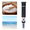 thumbnail image 1 of Salinity Meter, Easy To Use Salinity Refractometer 0-100 PPT 1.000-1.070 Aluminum Alloy Wear   for Marine Monitoring, 1 of 8