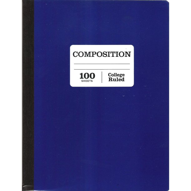 Pen + Gear Composition Book, College Ruled, 100 Pages, Blue Walmart
