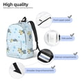 thumbnail image 3 of Easygdp Cartoon Turtle Mochila de Lona Resistente para Laptop, Compatible con Laptops de 15 a 17 pulgadas, Ideal para Escuela, Trabajo y Viajes-Medium, 3 of 5