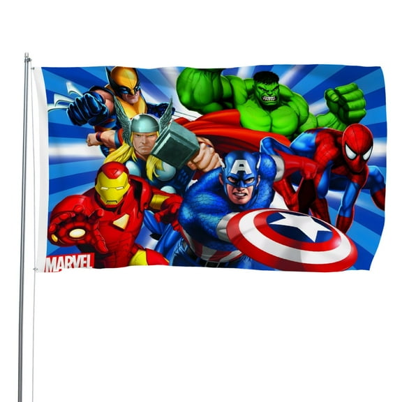 The Super Heroes-themed Printed Flag Perfect gift for fans, friends, and family members, and suitable for indoor and outdoor activities, party decorations.16"x24" (40cm×60cm)