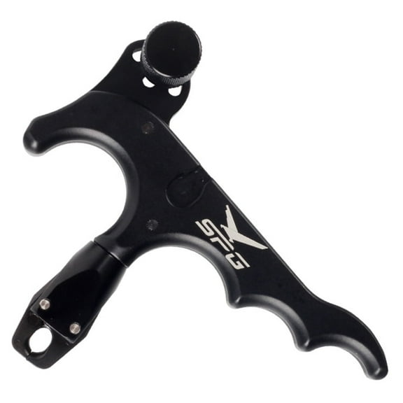 HIPKZ 4 Finger Archery Bow Release 360° Rotating Thumb Archery Rotation Caliper Trigger Grip Archery Release Aid for Compound Bow