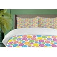 thumbnail image 4 of Ambesonne Cartoon Duvet Cover Sets, Circular Buttons, 2-Queen, Multicolor, 4 of 7