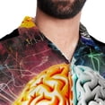 thumbnail image 5 of Mathematical Engineering Men's Short Sleeve Button Down Hawaiian Beach Printed Casual Shirts, 5 of 6