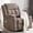 Coffee, variant on Swivel Rocker Recliner Chair for Adults with Massage and Heat, Cup Holders and Side Pockets, Glider Rocking Reclining Single Sofa Chair for Living Room (Cocoa)