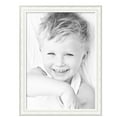 thumbnail image 2 of ArtToFrames 28" x 39" Majestic White Picture Frame, 28x39 inch Silver Wood Poster Frame (WOM-5198),  Pack, 2 of 7