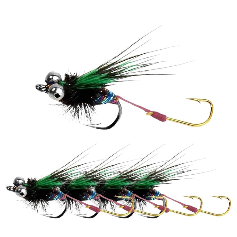 bionic lure fishing 5PCS Glow Bionic Fly Fishing Lures, Soft Bionic Fly Fishing Bait with  Simulated Flies Attractor Hook, Glow-in-The-Dark Swimming Lure for Trout  Bass