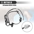 thumbnail image 4 of Unique Bargains Front Right ABS Sensor Wheel Speed Sensor for Toyota Camry 2007-2011 89542-07030 Black, 4 of 7