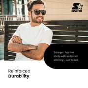 Starter Mens Crewneck Tees with Short Sleeves, 6-Pack