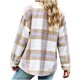 thumbnail image 4 of Pntutb Señoras Invierno Sin Capucha A Cuadros Solapa Camisa De Manga Larga Casual Top Chaqueta Liquidación Pntutb Pntutb-4824, 4 of 5