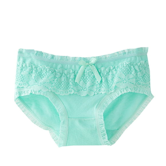 Culottes en Dentelle Respirantes en Coton pour Femmes et Filles Taille Basse