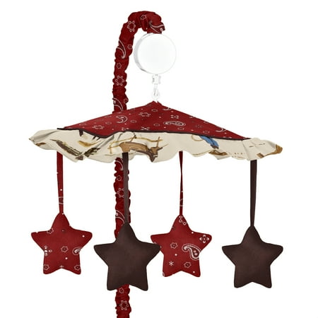 UPC: 0810519018881 | Wild West Cowboy Western Musical Baby Crib Mobile by Sweet Jojo Designs