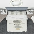 thumbnail image 3 of Designart 'Geometric Balance Neutral I' Geometric Bedding Set - Duvet Cover & Shams, 3 of 4