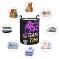 thumbnail image 2 of DouZhe Waterproof Collapsible Large Laundry Baskets, Gaming Gamepad Game Time Prints Circular Hamper with Handles, 2 of 7