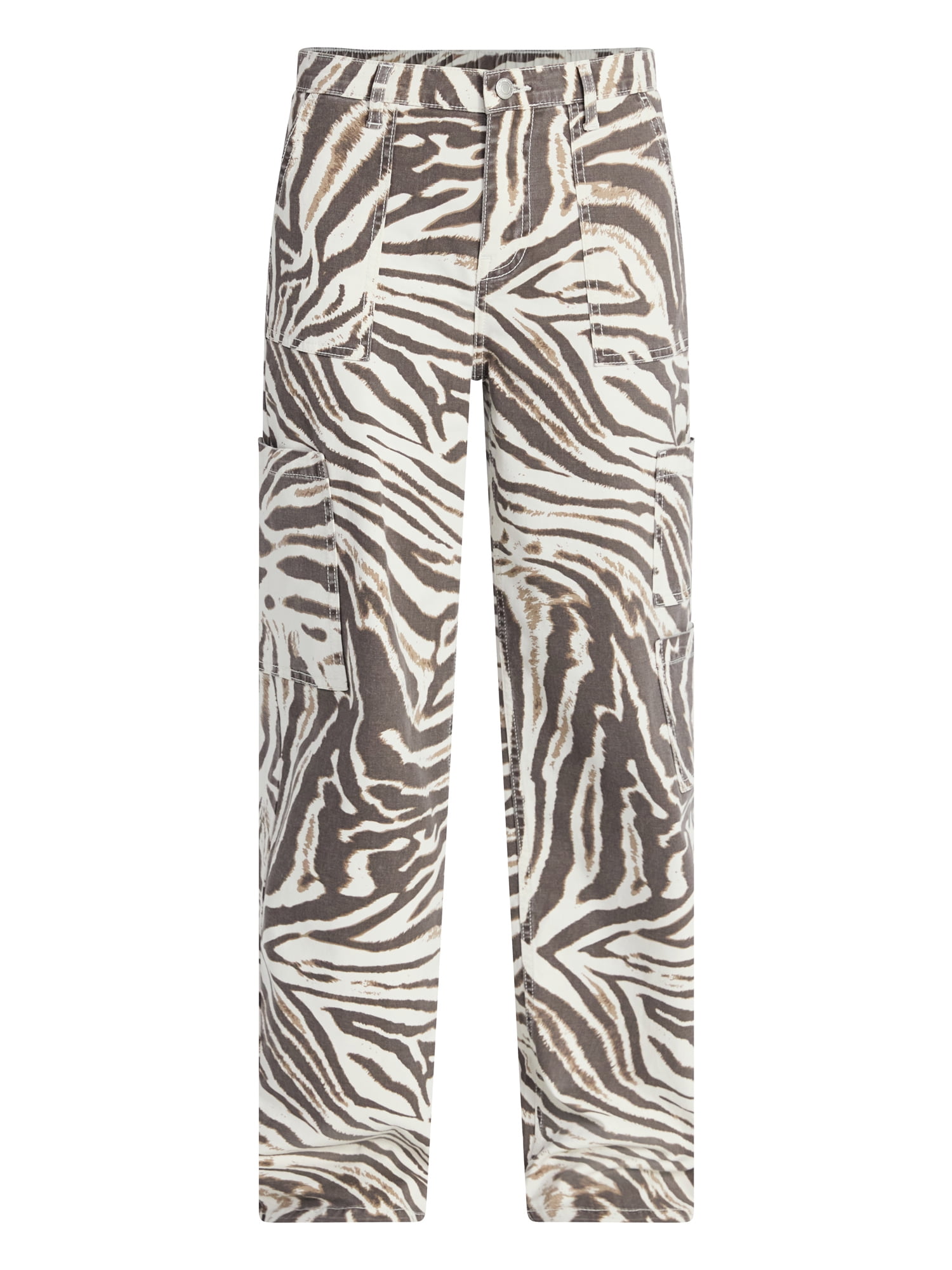 No Boundaries Wide Leg Cargo Pants, 33.5" Inseam, Women's and Women's Plus XXS-4X