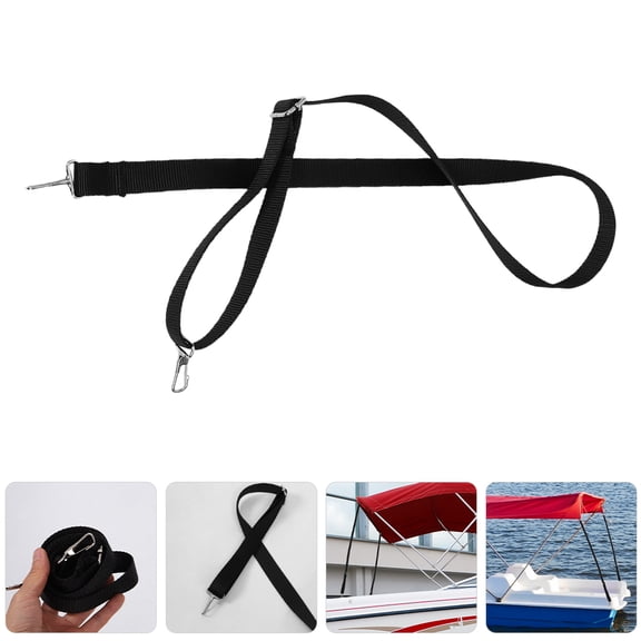 OATIPHO 1Set Rv Awning Pull Strap Black Adjustable Bungee Cord for Boat Cover Support
