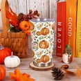 thumbnail image 5 of 1Pc Fall Floral Pumpkin Tumbler with Lid Straw 20 Oz Flower Pumpkin Travel Coffee Tumbler Cup Boxed for Autumn Birthday Travel Party Favor Supplies, 5 of 6