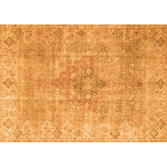 Ahgly Company Indoor Rectangle Persian Orange Traditional Area Rugs, 3' x 5'