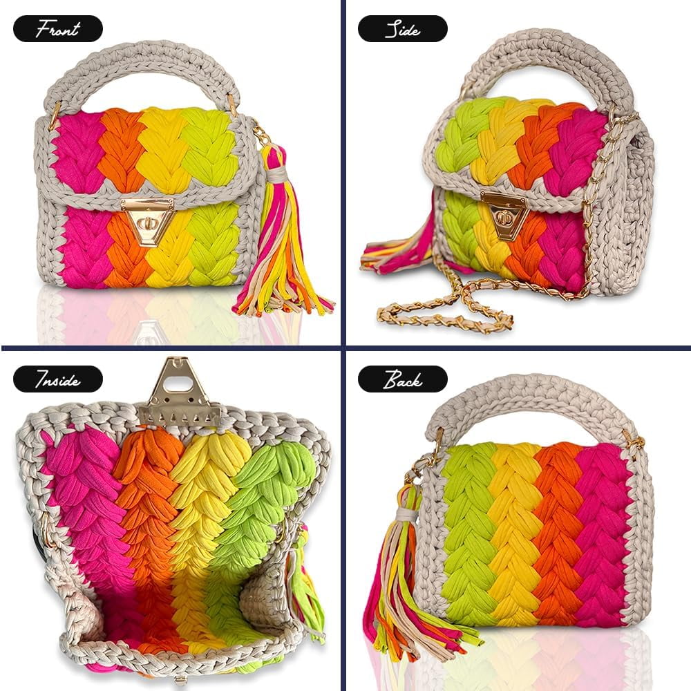 Evening Clutch Bag for Women, Handmade Crochet Wedding Party Purse, Small Flap Formal Crossbody Handbag Evening Clutch