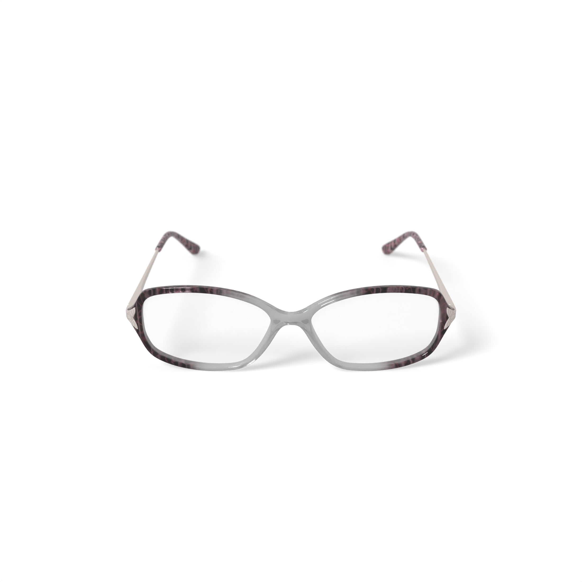 Sophia Loren Women's SL1543 Rectangular Prescription Eyeglasses with Case, Crystal Purple