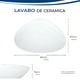 thumbnail image 5 of Lavabo de ceramica ovalado sin rebosadero sobre cubierta marca Gravita, 5 of 5