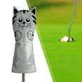 thumbnail image 6 of Waterproof Golf Cue Head Covers, Golf Cue Protector, Mallet Putter Wedges, Thick Wrapped Equipment, Putter Cue Headcover for Beginners Driver Grey, 6 of 10
