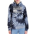 thumbnail image 2 of Wild Bobby Installing Muscles Please Wait Gym/Workout Unisex Graphic Hoodie Sweatshirt, Spiral Black, XX-Large, 2 of 5