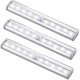 thumbnail image 1 of 3 Pack Upgraded USB Rechargeable 10 Led Magnetic Motion Sensor Light, 1 of 3