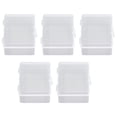 thumbnail image 3 of Contenedor de plástico pequeño multifuncional, Caja de almacenamiento transparente, impermeable para manualidades, joyería, 5 uds., 3 of 12