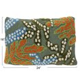thumbnail image 4 of Creative Co-Op Tufted Fabric Indoor/Outdoor Lumbar Pillow with Botanicals, Multicolor, 4 of 5