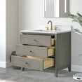 thumbnail image 4 of Vanity Art 36" Bathroom Vanity with Sink and Engineered Marble Top, Freestanding Storage Cabinet with 3 Drawers, 4 of 6