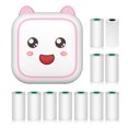 thumbnail image 1 of Riwcyla Thermal Printer Multifunction Portable Sticker Maker Instant Photo Inkless Printing Support BT Connection for Smartphone with 1 Paper Rolls 57mm + 10 Self,Adhesive Paper Rolls Compatible wi, 1 of 6