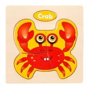 EGNMCR Wooden Puzzle 0.03 Young Children Traffic Dinosaur Puzzle Toy children puzzle