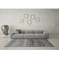 thumbnail image 3 of Ahgly Company Indoor Square Abstract Gray Modern Area Rugs, 4' Square, 3 of 4