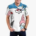 thumbnail image 2 of Lsque Sanrio Pattern Golf Shirts for Men Dry Fit Print Moisture Wicking Performance Short Sleeve Polo Shirt-XX-Large, 2 of 7