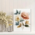 thumbnail image 2 of Qisvanset Framed Canvas Wall Art 12x16 Inch Psalm Watercolor Pink Flower Religious Apartment Art, 2 of 5