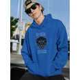 thumbnail image 2 of Panther With No Fear Quote Hoodie Men -Image by Shutterstock, Male 4X-Large, 2 of 4