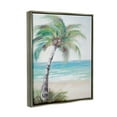 thumbnail image 4 of Stupell Industries Soft Palm Tree on Beach Landscape Painting Gray Floater Framed Canvas Art Print Wall Art, 17 x 21, 4 of 10