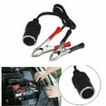 thumbnail image 2 of KERISTE 12V/24V Car Lighter Socket To Battery Alligator Clip Power Adapter, 2 of 8