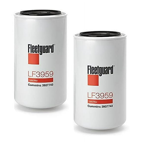 LF3959 Fleetguard Lube, Full-Flow Spin-On Pack of 2, Replaces Baldwin BT339, Donaldson P558615, Luber Finer LFP780, Napa 1607, Wix 51607