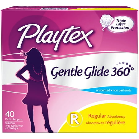 Playtex Gentle Glide Tampons Regular Unscented, 40ct