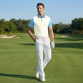 thumbnail image 5 of Trgacdwlo Color Block Men Polo Shirts Lightweight Quick Dry Men Shirts Short Sleeve Summer Athletic Gym Mens Golf Polo Shirts White S, 5 of 8