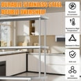 thumbnail image 4 of Étagère Supérieure Double en Acier Inoxydable Robuste pour Table de Préparation et de Travail – Étagère Commerciale Réglable à 2 Niveaux, Certifiée NSF pour Restaurant, Cuisine, Bar, Garage, Taille : 12x36 Po, 4 of 8