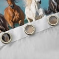 thumbnail image 4 of jejeloiu Retro Boho Aztec Black Out Curtains,Rustic Farmhouse Tribal Curtains Pack of 2 (42x63 Each),Farm Animal Horse Bedroom Curtains For Teens,Microfiber Bedroom Decor, 4 of 6