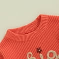 thumbnail image 4 of BemeyourBBs Big Sister Little Sister Matching Outfits Toddler Baby Girl Chunky Sweater Warm Sweatshirt Knit Fall Winter Clothes, 4 of 7