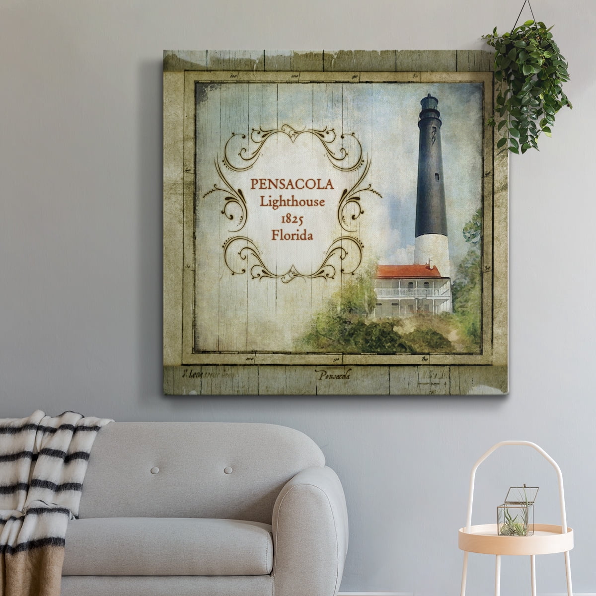 Wexford Home Florida Lighthouse VII-Premium Gallery Wrapped Canvas, 10" x 10" - Ready to Hang