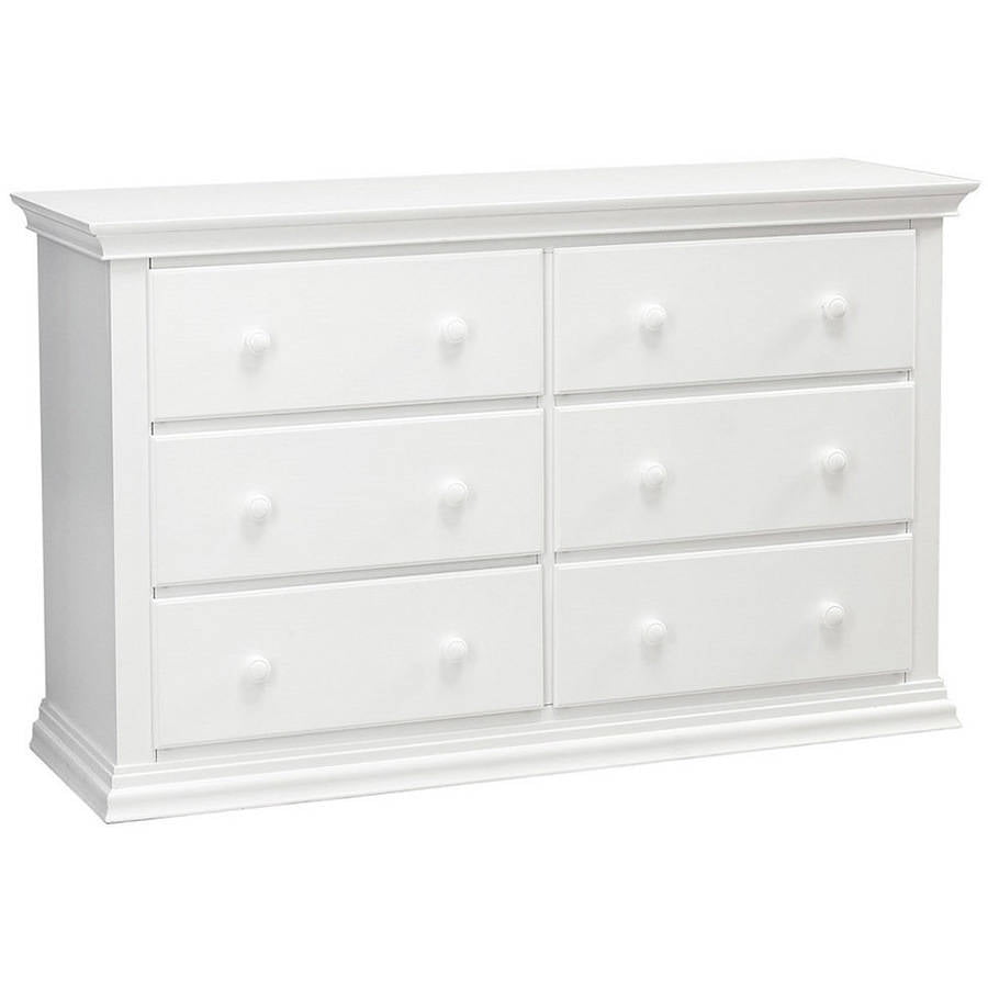 Baby Cache Greenwich 6Drawer Double Dresser in White