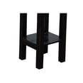 thumbnail image 5 of HomeStock Narrow Side End Table, Fully Assembled, 25.75" H x 11.75" W x 10.50" D, Stylish Two-Tier Design with Drawer, Perfect for Bedside or Sofa Use-Color:Distressed Black, 5 of 6