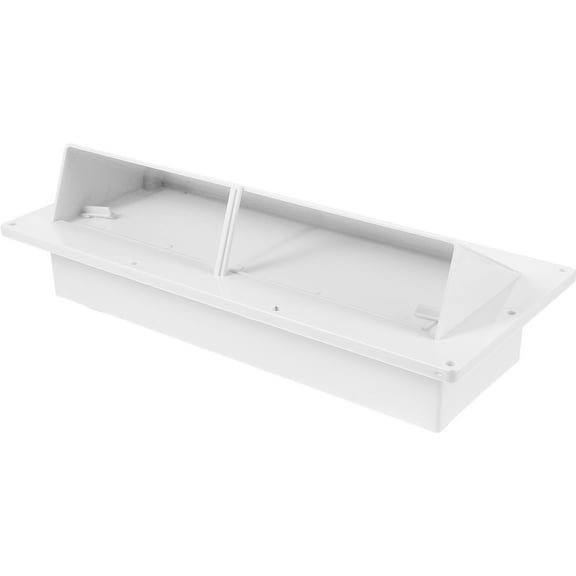 WASHWEPE 1Pack White ABS RV Vent Cover for Efficient Exhaust and Waterproof Protection 11.59X5.31X3.93In