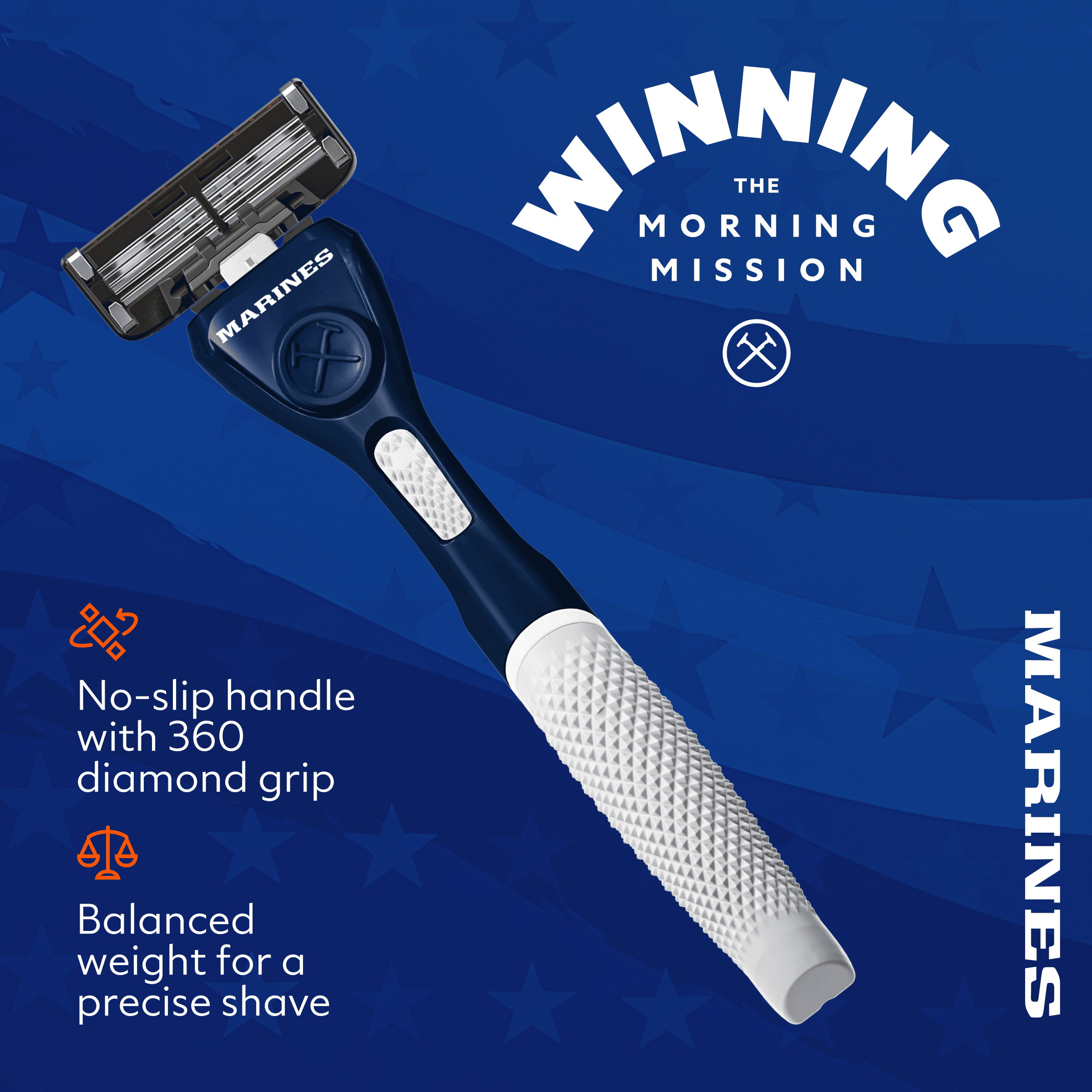 Dollar Shave Club Military Marines 6-Blade Razor Starter Set